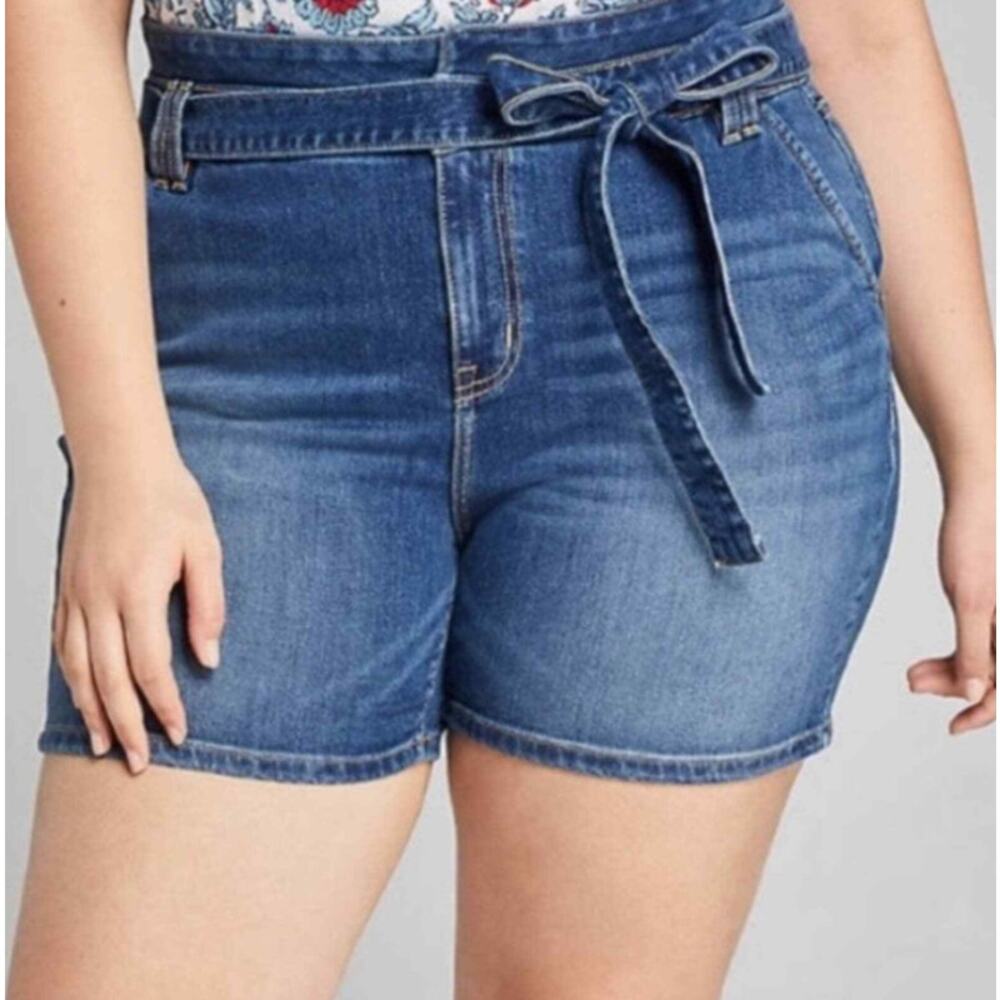 Lane Bryant Blue Denim Women Shorts